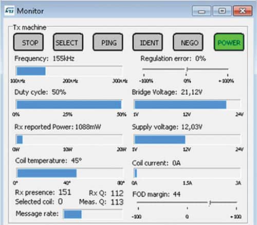 Image of STMicroelectronics graphical interface